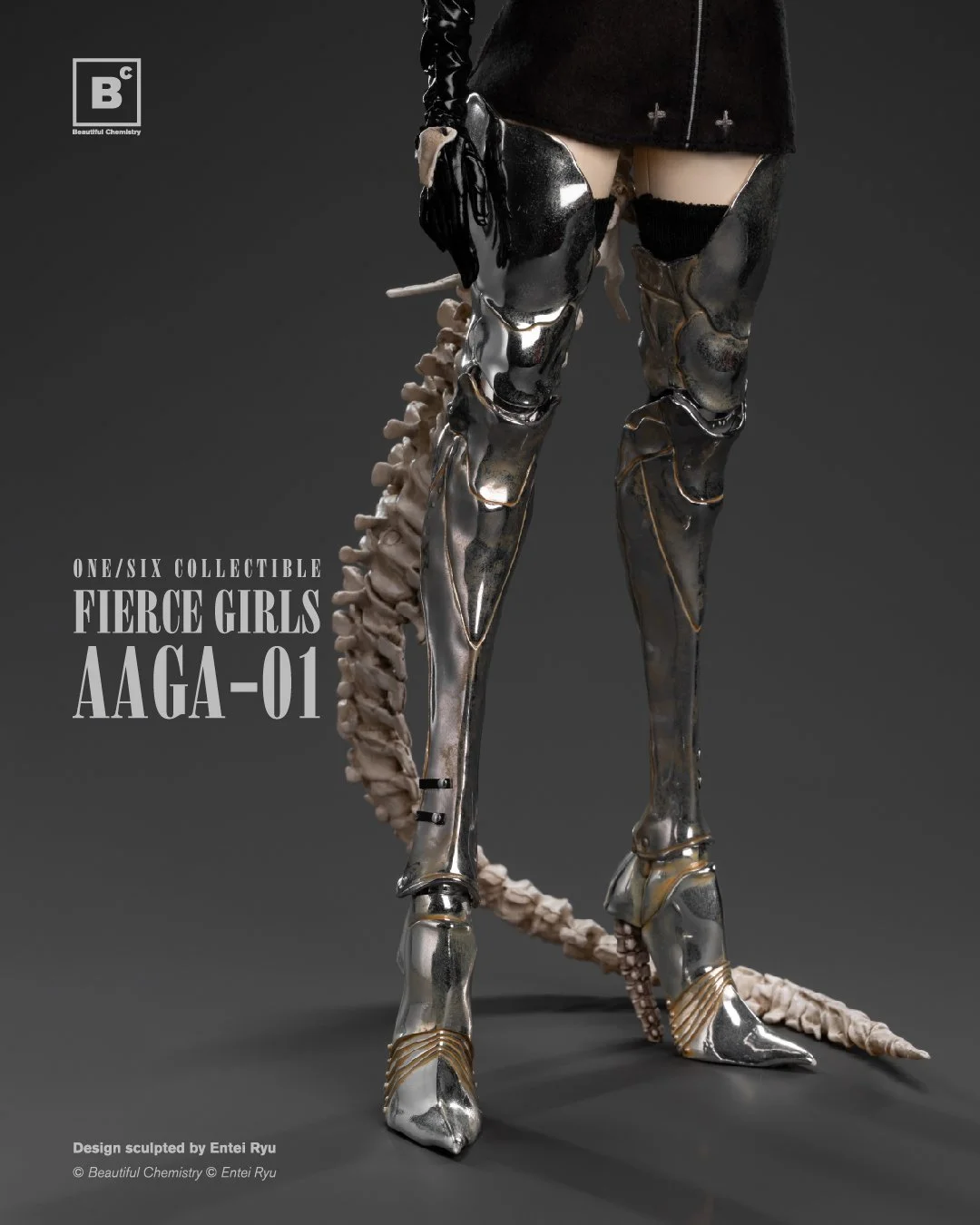 その他 Beautiful Chemistry Fierce Girls Original 1/6th Scale Fierce Girls Series Bone Girl AAGA-01 Statue
